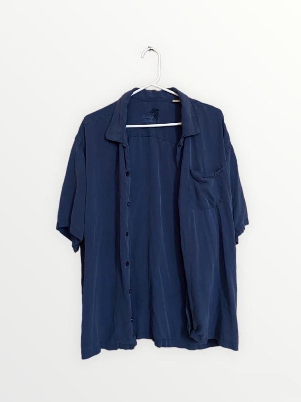 Tommy Bahama Short-Sleeve Button-Down Shirt - Dark Blue